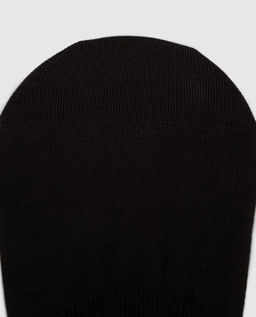 Bresciani Чорні шкарпетки-сліди з бавовни MHE34UN3006SI