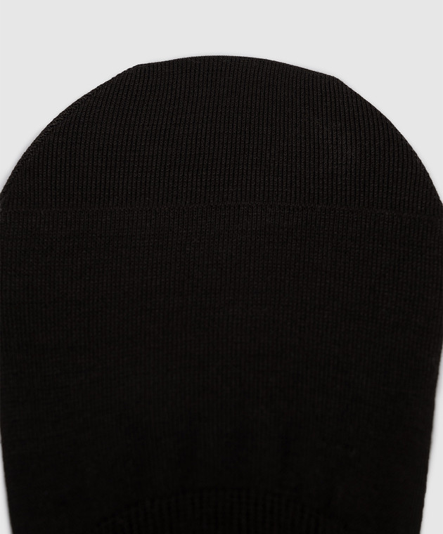 Bresciani Черные носки-следы из хлопка MHE34UN3006SI изображение 2