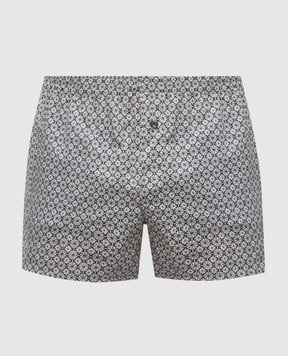 Zimmerli Бежеві труси-боксери в принт 469027201978