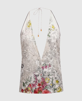 MANTERO 1902 Топ Erita кольору айворі із шовку 1079F0030G0883E