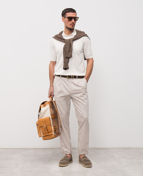 Brunello Cucinelli Белое поло M29806205