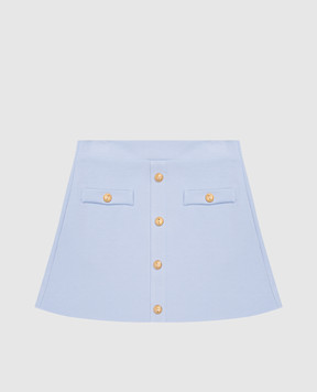 Balmain Дитяча блакитна спідниця BY7A71J0371
