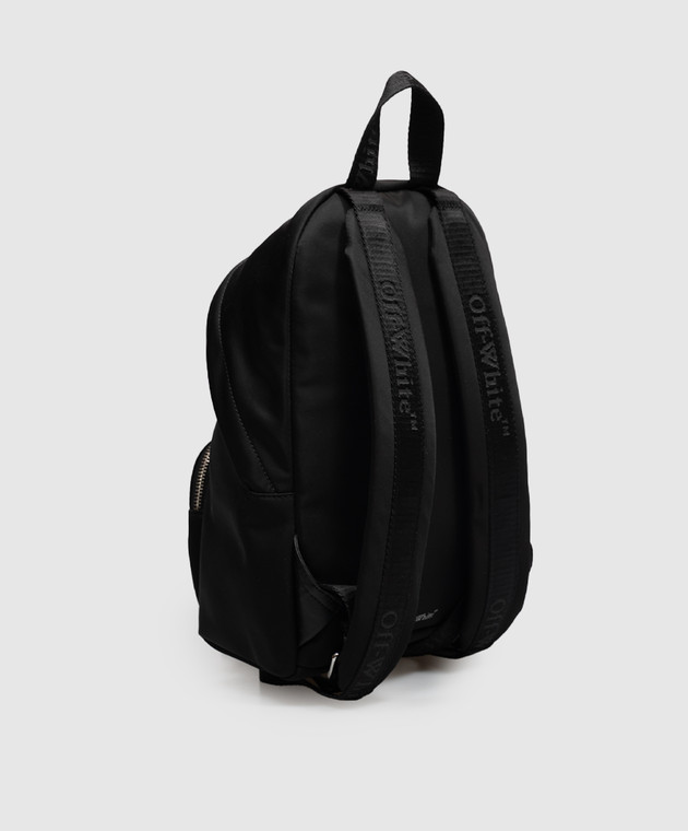 Off-White Черный рюкзак с фактурной эмблемой OWWNB09F26FB01 изображение 3