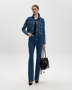 Balmain Синие джинсы с логотип патч GF1MI070DG08