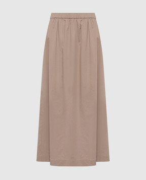 Peserico Бежева спідниця максі з розрізами P0570201979