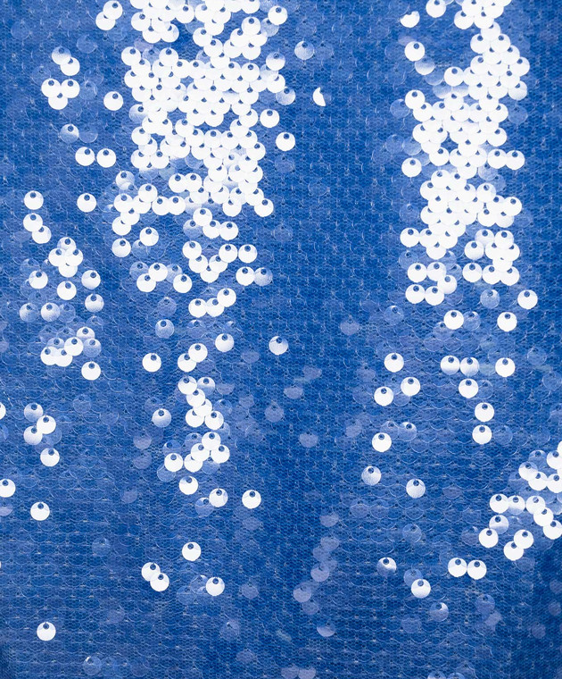 Simkhai Синее платье Stacie в пайетке 2261234LS изображение 5