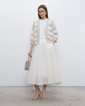 Peserico Спідниця міді кольору айворі P05150L100481