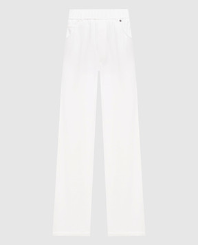 Brunello Cucinelli Білі спортивні штани MN05NHF499