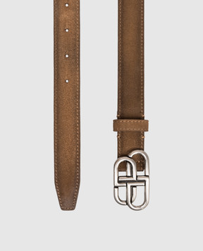 Balenciaga Коричневий замшевий ремінь BB 5816902AB51