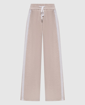 Peserico Бежевые спортивные штаны с лампасами P04241J005667