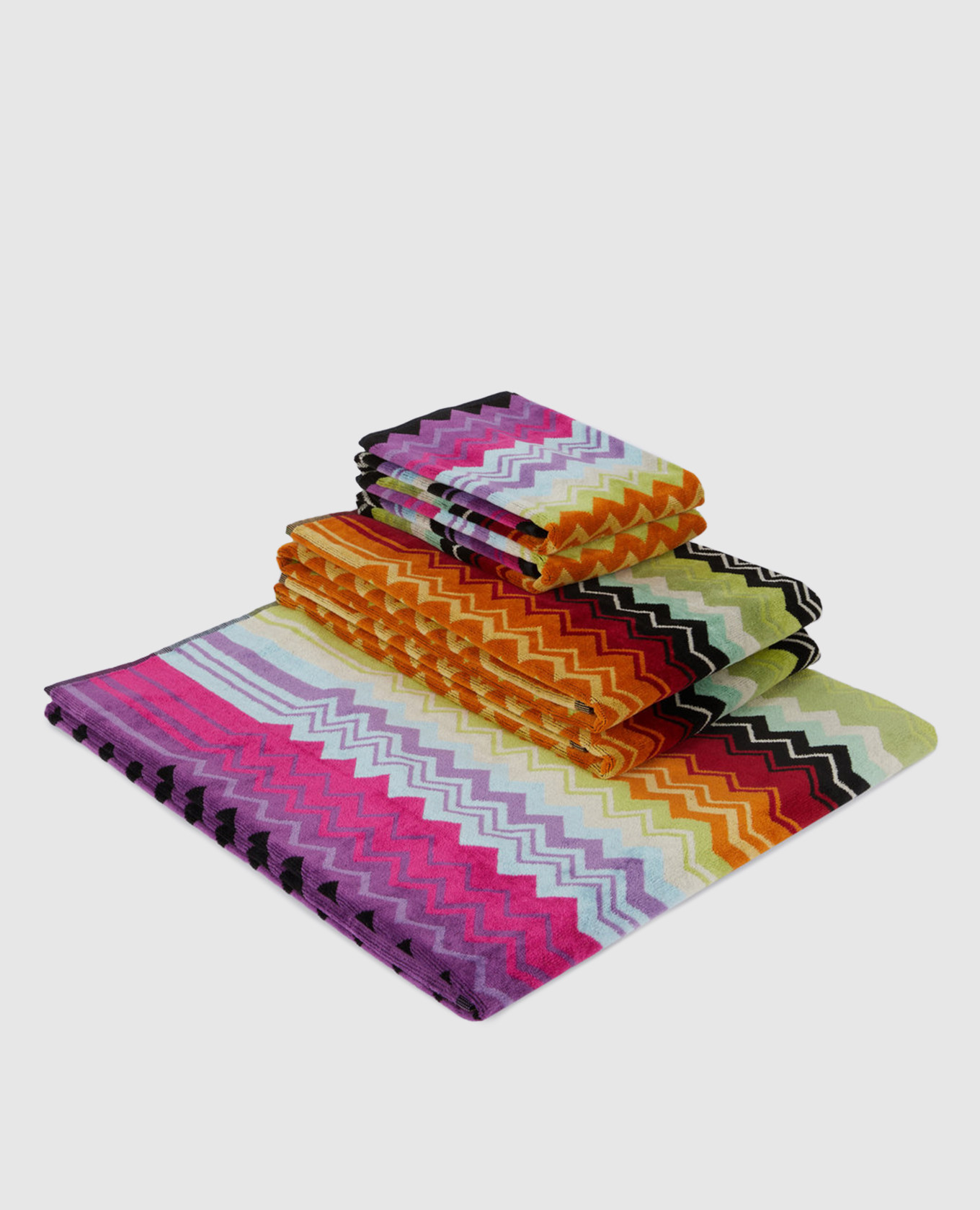 Набор махровых полотенец Giacomo в узор 5 шт