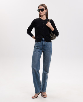 Alexander Wang Черный кардиган с кристаллами 1KC3263085