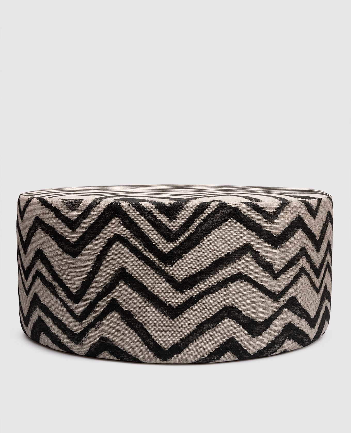 Бежевый большой пуф Graffiti в узор