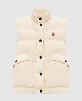 Moncler Grenoble Бежевий пуховий жилет Baise K20981A00042597UI