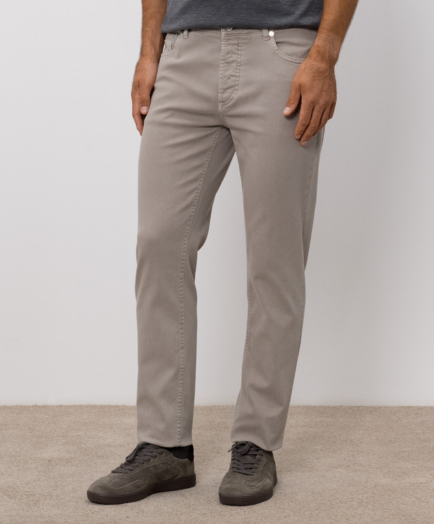 Brunello Cucinelli Джинси сірого кольору M277PD3210 зображення 3