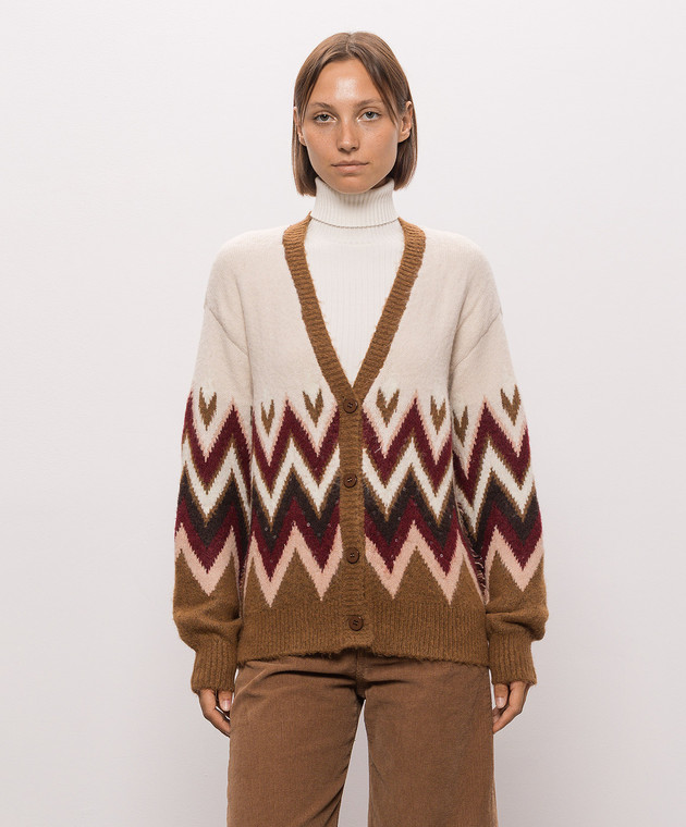 Twinset Кардиган в узор с пайетками 262AT3030 изображение 3