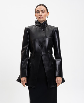 Alexander McQueen Чорна шкіряна куртка 848201Q5AQF