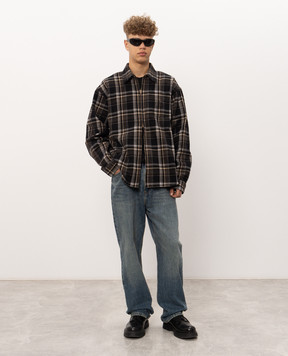 Vetements Черная футболка с надписью MH27TR221Bm