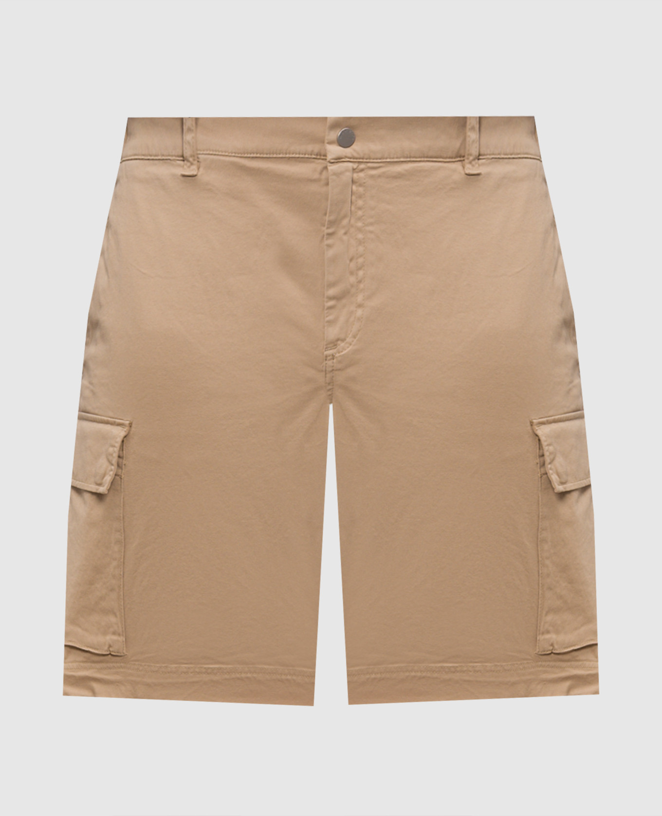 Бежевые шорты-карго