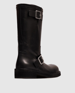 Ann Demeulemeester Чорні шкіряні черевики Sarith B0014061LT049