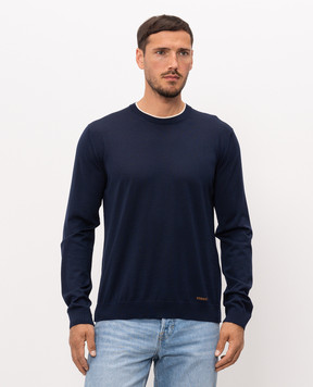 Versace Синій джемпер з вовни 10244381A17823