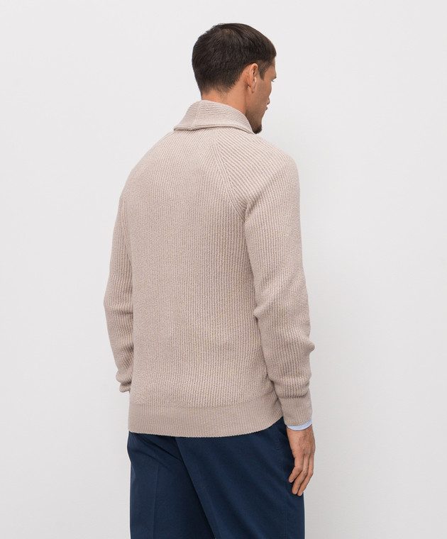 Brunello Cucinelli Бежевий кардиган MNI708606 зображення 4