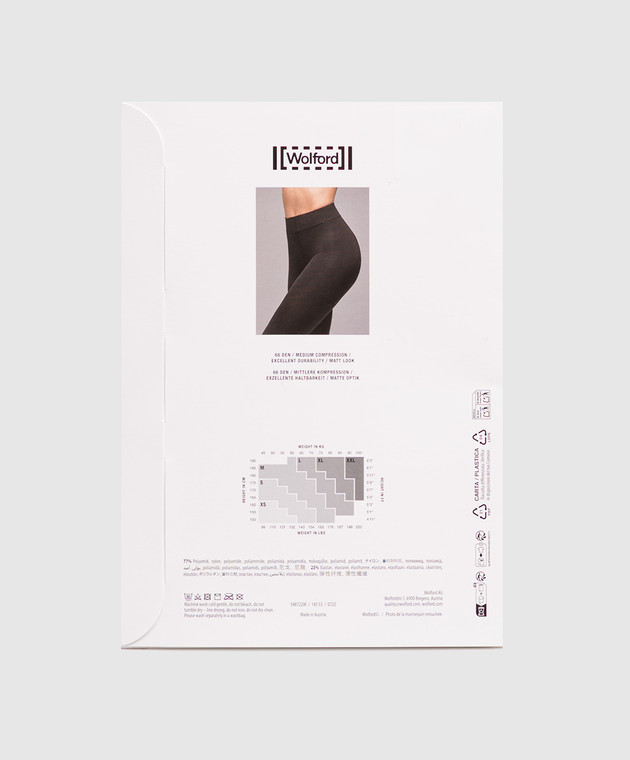 Wolford Черные колготки VELVET 66 den 14553 изображение 2