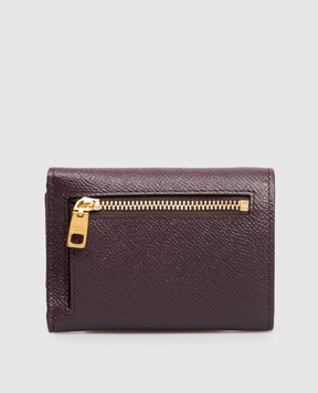 Dolce&Gabbana Фиолетовый кожаный портмоне с логотипом BI0770A1001