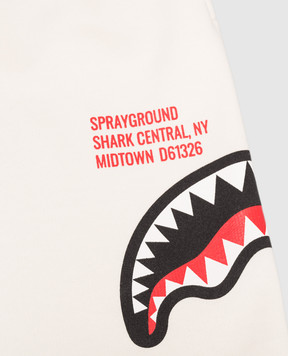 Sprayground Дитячі білі шорти Shark SPY1388EIVO