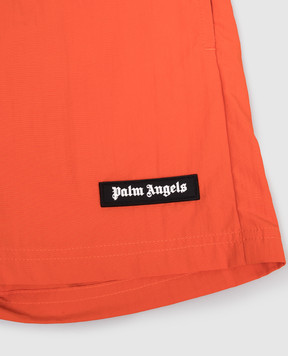 Palm Angels Дитячі помаранчеві шорти для плавання PBFD005S26FAB001