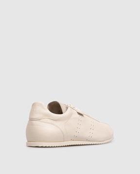 Ami Paris Бежеві шкіряні кросівки USN503AL0129