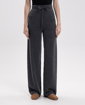 Max Mara Серые брюки FIABE из кашемира MXMFIABE