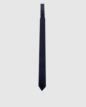 Brunello Cucinelli Синий галстук из шелка MY8640018