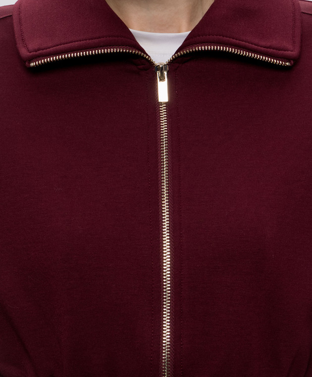 Twinset Бордовая спортивная куртка 262TT2340 изображение 5