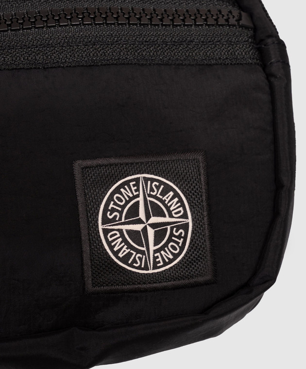 Stone Island Чорна поясна сумка з нашивкою логотипа L2S159200014S0251 зображення 4