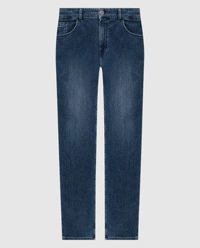 Trussardi Сині джинси з ефектом потертості P403H304867NMJ380D41