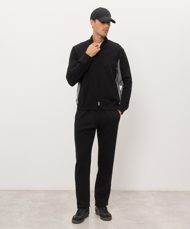 Bertolo Cashmere Черный спортивный костюм 9020870019659020880019 изображение 2