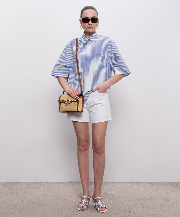 AGOLDE Білі джинсові шорти A9127B1183 зображення 2