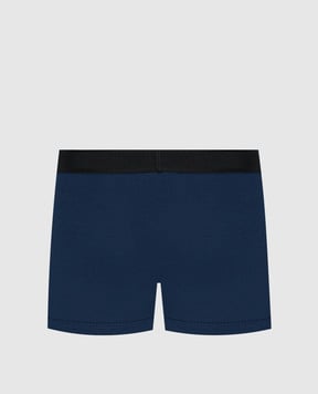 Tom Ford Сині труси-боксери з візерунком логотипа T4LC31040