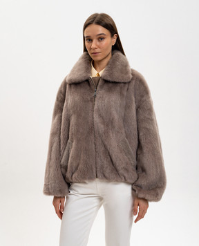 Rindi Бежева шуба з хутра норки 162VS025