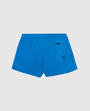 Diesel Дитячі сині шорти для плавання з емблемою J02701KXBPB