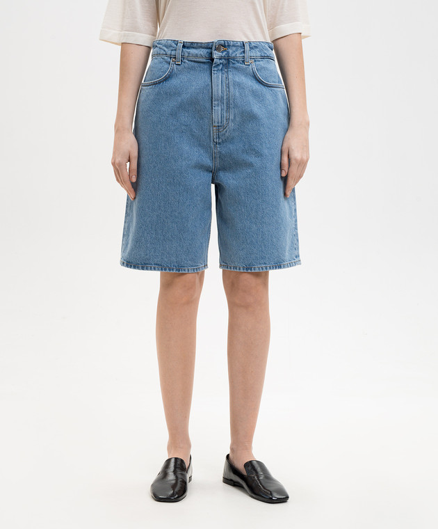 Loulou de Saison Голубые джинсовые шорты ISU ISULDS изображение 3