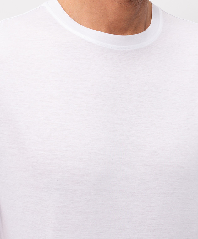 Cashmere&Whiskey Белая футболка из хлопка 51502 изображение 4
