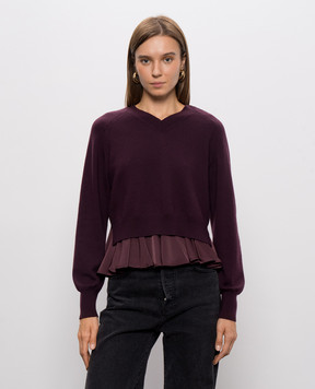 3.1 Phillip Lim Фіолетовий пуловер подвійної конструкції F26170647UMC