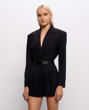 Dondup Черный комбинезон с шерстью с поясом DA550TS0011DXXX