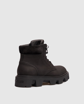 Moncler Черные ботинки Peak City с нубуком L209A4F00070M6882