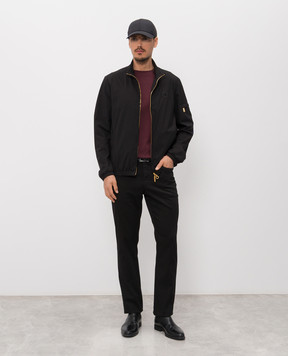 Stefano Ricci Черные брюки с патчем логотипа M8T61B0070TFANT