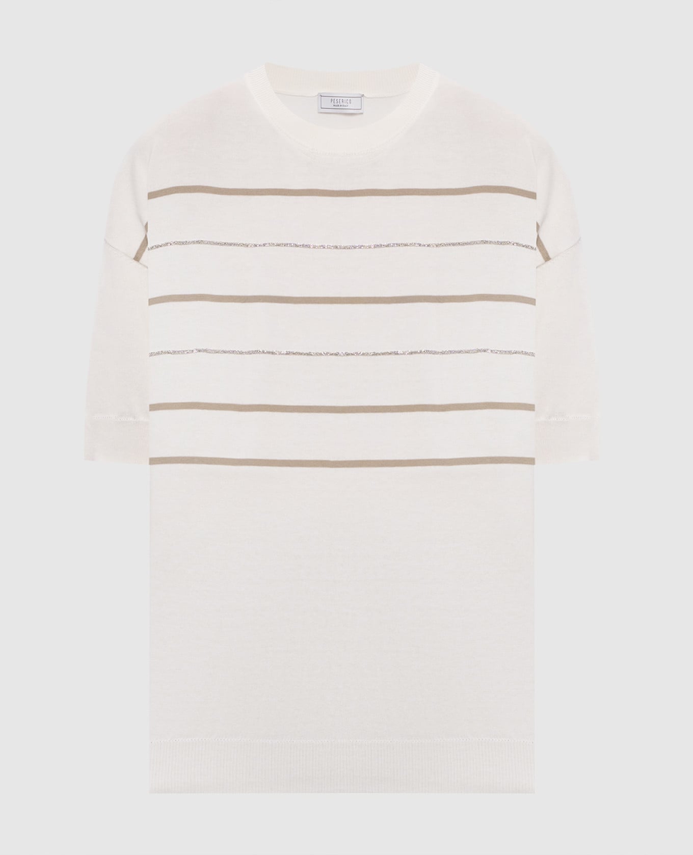 Белый топ с цепочкой мониль