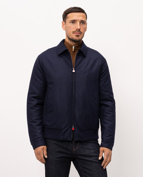 Kiton Синя куртка з вовни UW2494V0452L