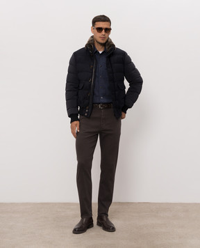 Kiton Синяя рубашка UMCBUBAH09849